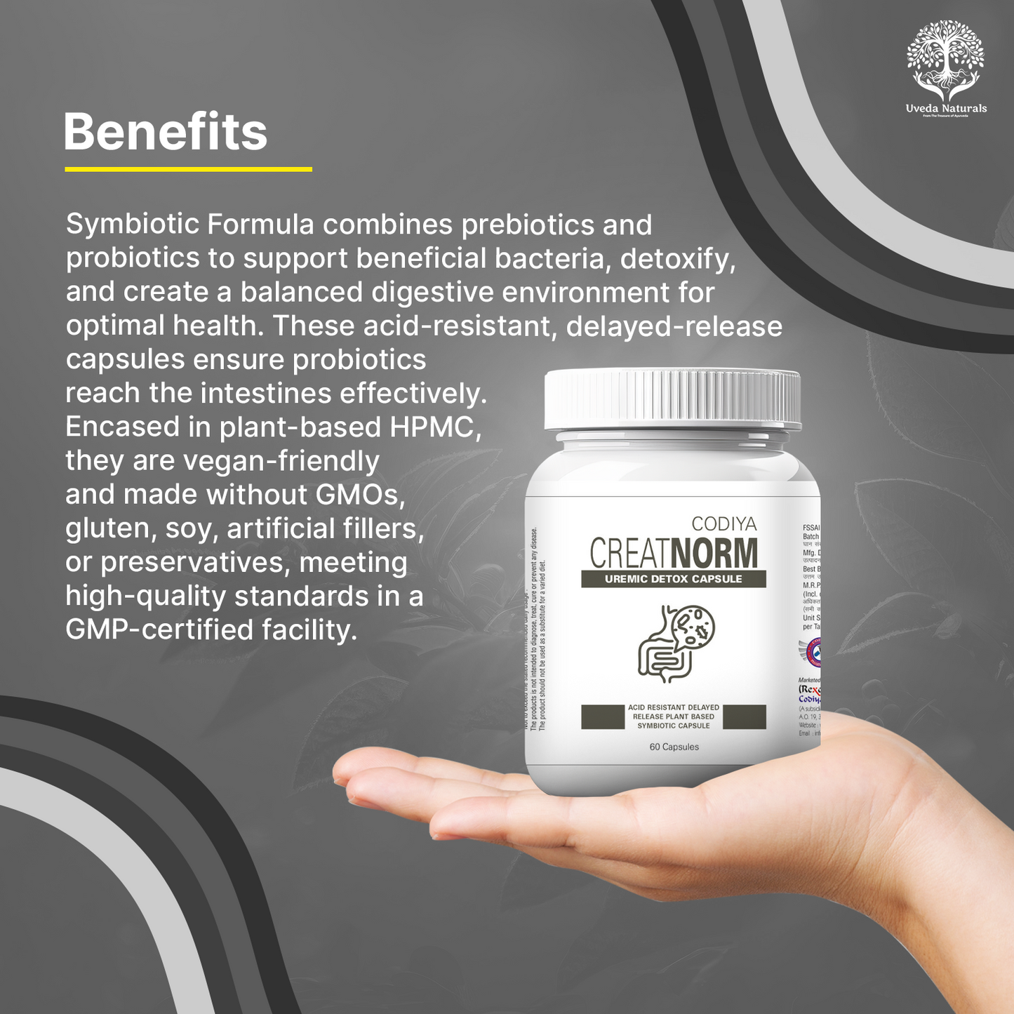 Creatnorm Capsules - 90 Billion Spores Probiotic & Prebiotic Formula
