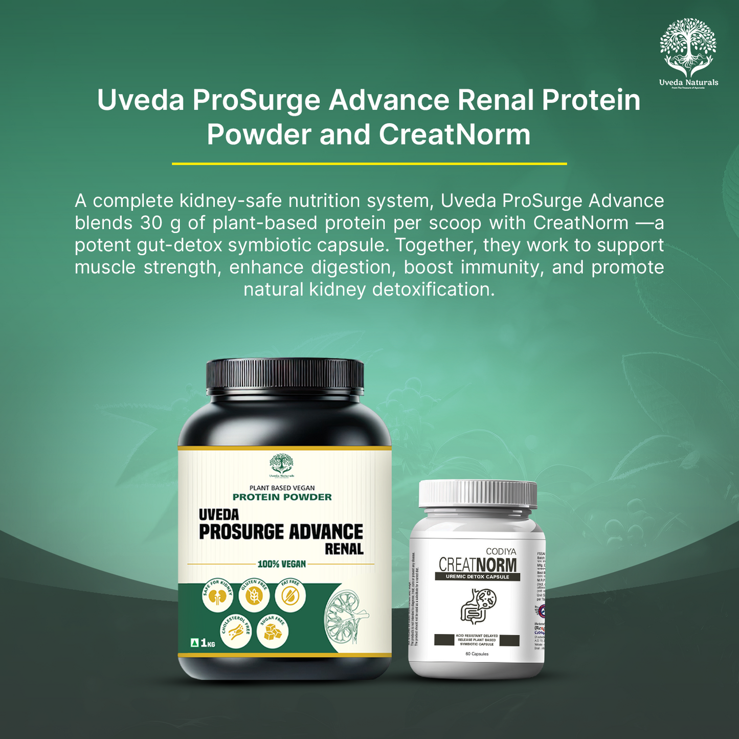 Uveda ProSurge Advance Renal Protein Powder with CreatNorm