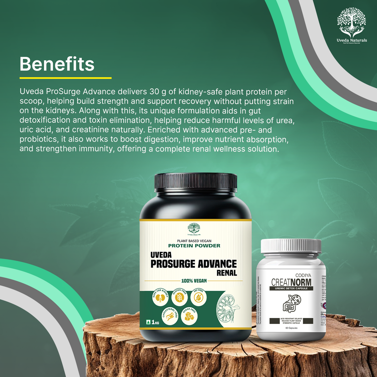 Uveda ProSurge Advance Renal Protein Powder with CreatNorm