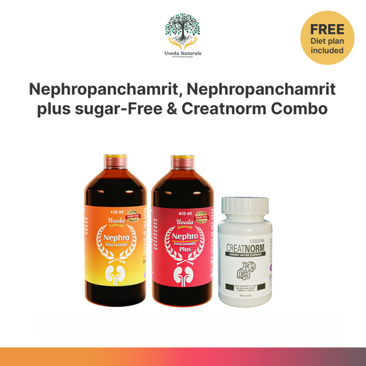 Nephropanchamrit Nephropanchamrit plus sugar-Free & Creatnorm Combo