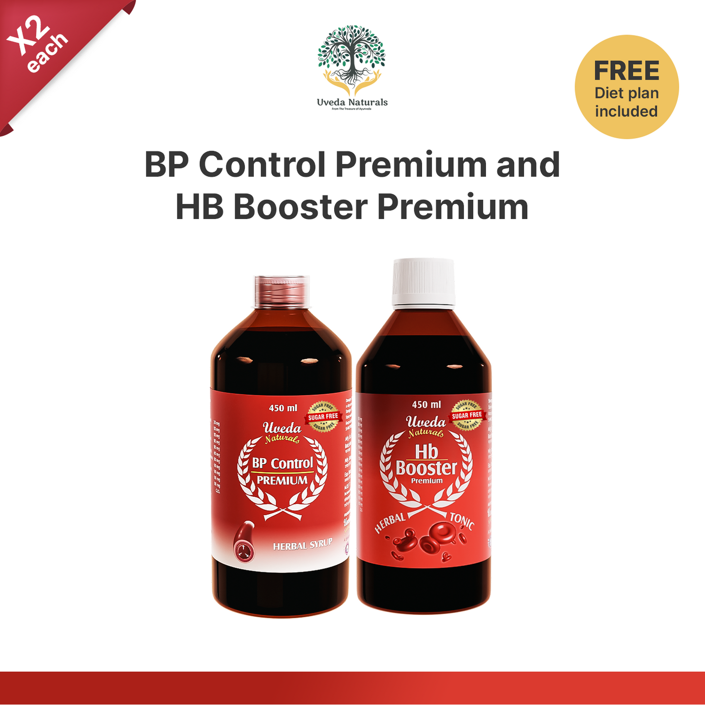 BP Control Premium, and HB Booster Premium Sugar-Free Combo