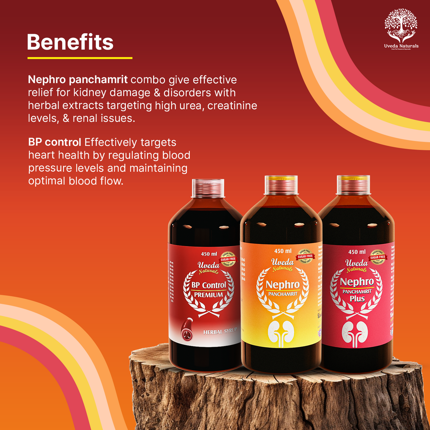BP Control Premium, Nephro Panchamrit, and Nephro Panchamrit Plus Sugar Free Combo