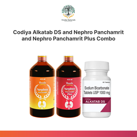Codiya Alkatab DS and Nephro Panchamrit and Nephro Panchamrit Plus Combo