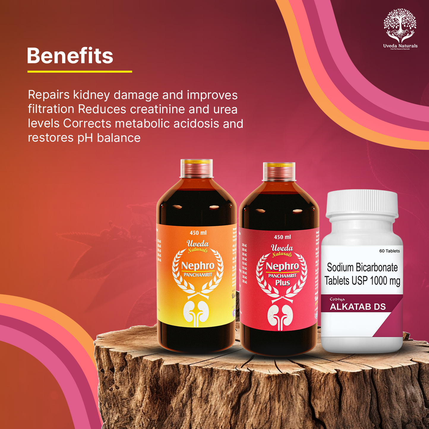 Codiya Alkatab DS and Nephro Panchamrit and Nephro Panchamrit Plus Combo