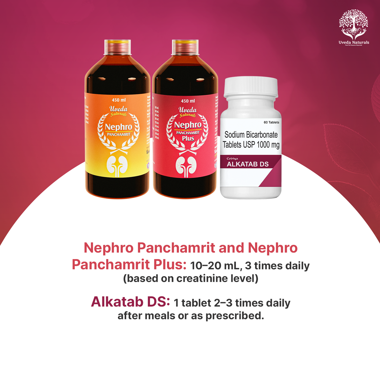 Codiya Alkatab DS and Nephro Panchamrit and Nephro Panchamrit Plus Combo