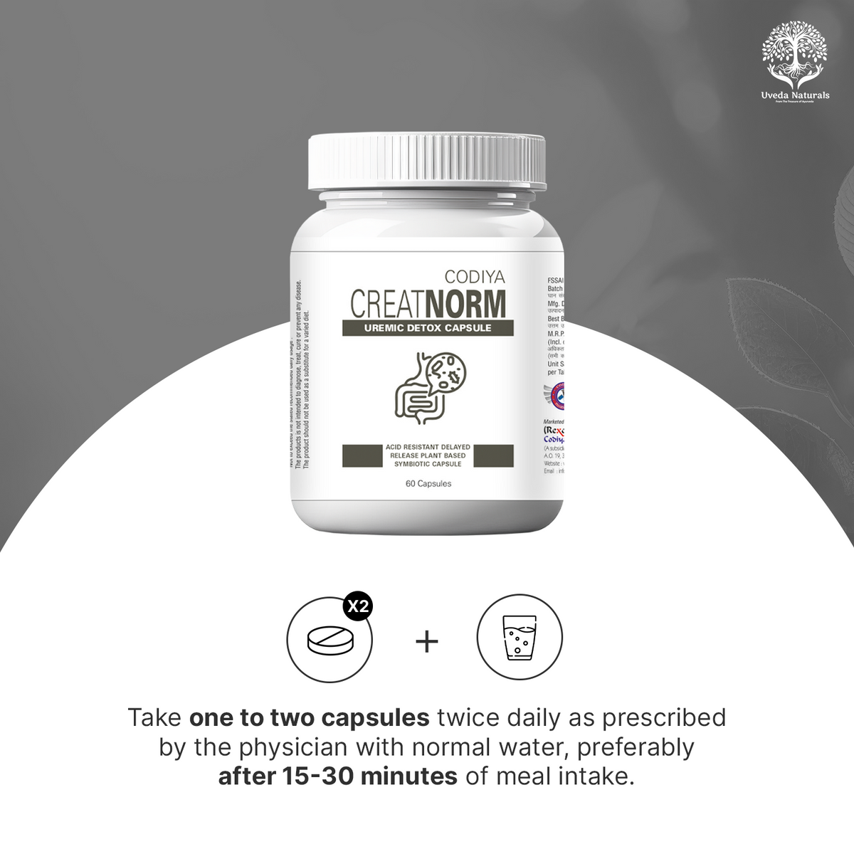 Creatnorm Capsules - Uremic Symbiotic Probiotic Formula – Uveda Naturals