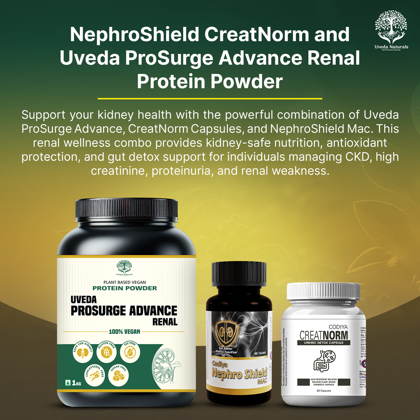 NephroShield CreatNorm & ProSurge Advanced Dialysis Support Combo
