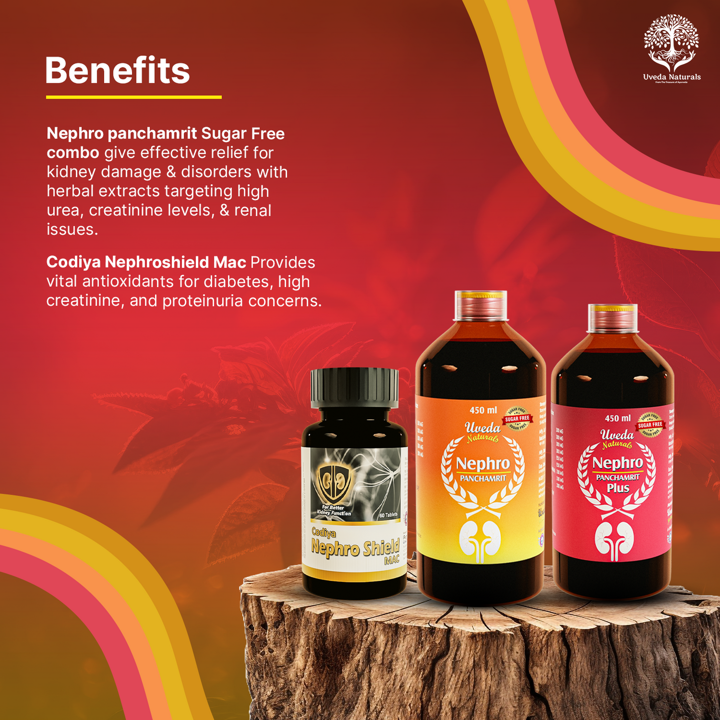 Nephroshield & Nephro Panchamrit and Nephro Panchamrit Plus Sugar Free Combo
