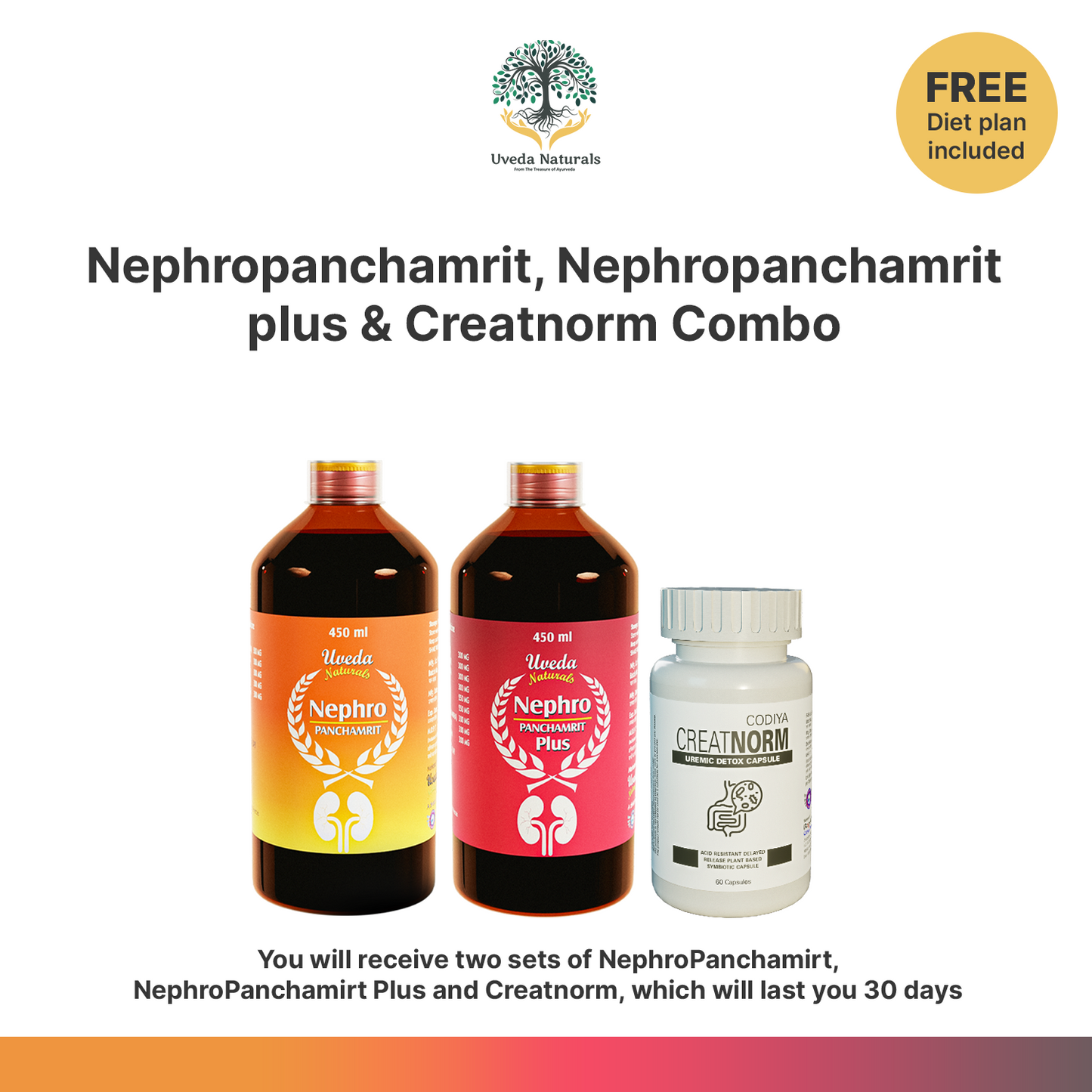 Nephropanchamrit Nephropanchamrit plus  &  Creatnorm Combo