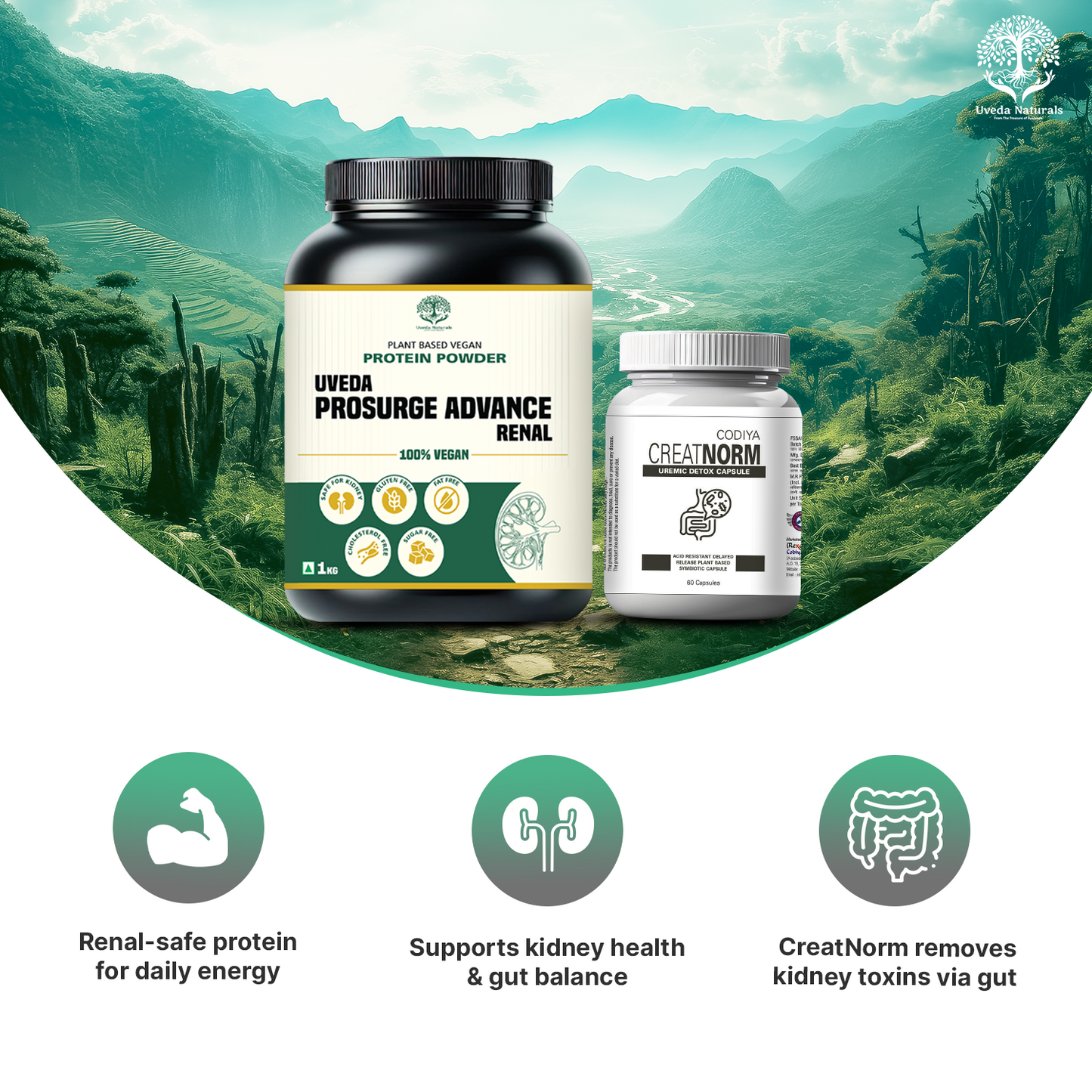 Uveda ProSurge Advance Renal Protein Powder with CreatNorm